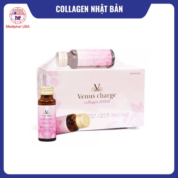 13 loại collagen Nhật Bản tốt đang có mặt trên thị trường Venus Charge Collagen 20000 Josephine của Nhật Bản