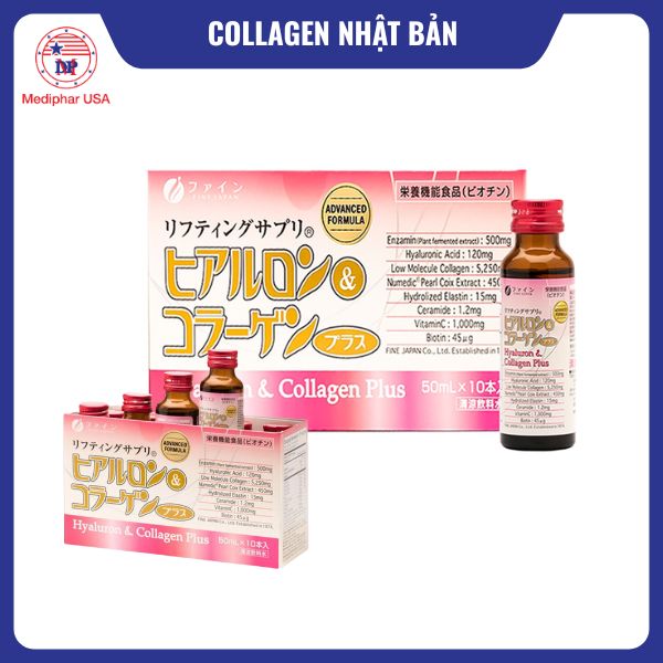 13 loại collagen Nhật Bản tốt đang có mặt trên thị trường Fine Hyaluron & Collagen Plus của Nhật Bản