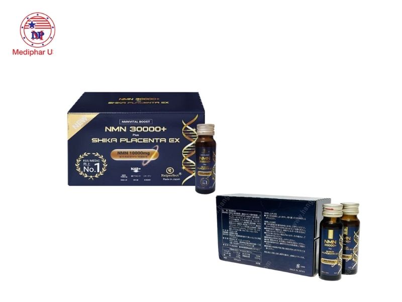 10 loại collagen NMN tốt đang có mặt trên thị trường NMN 30000 Plus Shika Placenta Ex của Nhật
