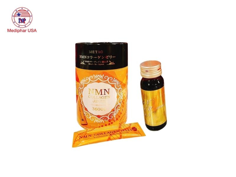 10 loại collagen NMN tốt đang có mặt trên thị trường Thạch NMN Collagen Jelly Metao 36000 30 gói