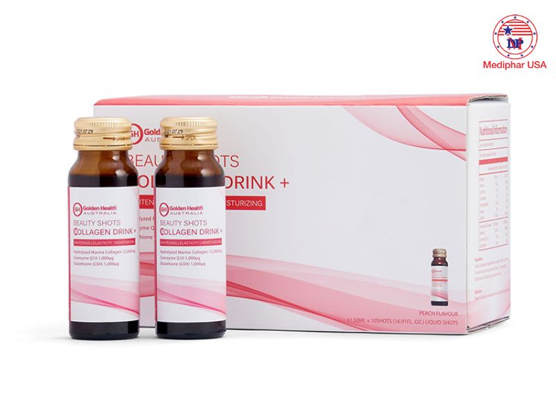 11 loại collagen trắng da tốt đang có mặt trên thị trường Nước uống Collagen Golden Health