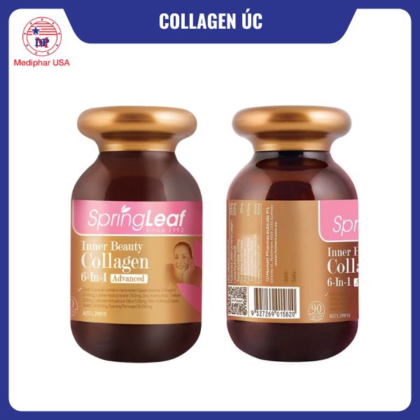 9 loại collagen Úc tốt đang có mặt trên thị trường Collagen Spring Leaf Inner Beauty Collagen 6 in 1