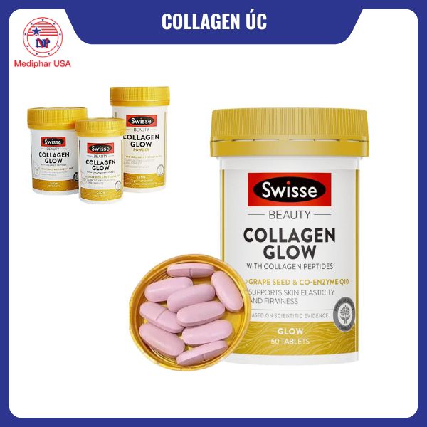 9 loại collagen Úc tốt đang có mặt trên thị trường Swisse Beauty Collagen Glow