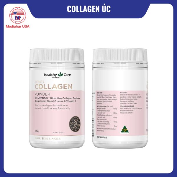 9 loại collagen Úc tốt đang có mặt trên thị trường Collagen Úc Healthy Care Beauty Collagen Powder