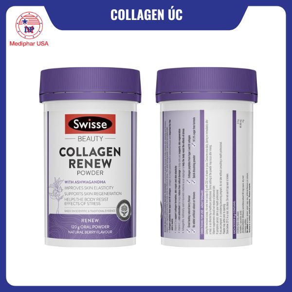 9 loại collagen Úc tốt đang có mặt trên thị trường Viên uống Collagen Úc Swisse Beauty Collagen Renew