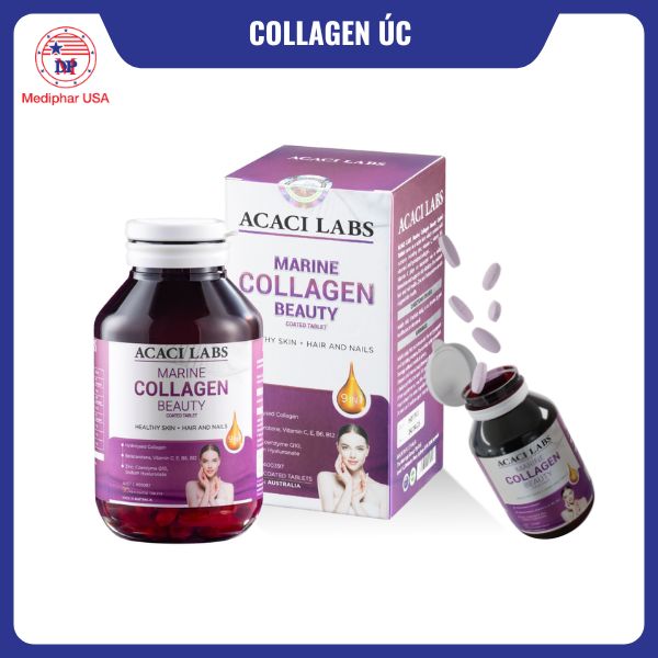 9 loại collagen Úc tốt đang có mặt trên thị trường Viên uống Marine Collagen Beauty Acaci Labs