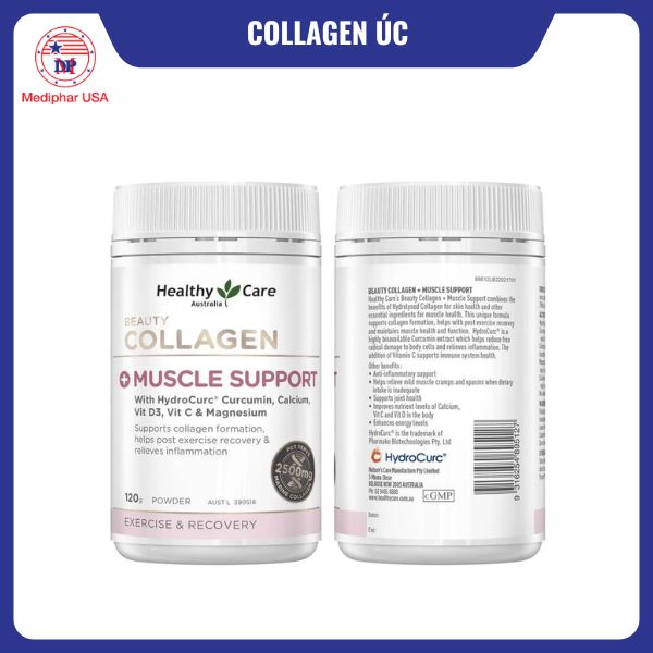 9 loại collagen Úc tốt đang có mặt trên thị trường Healthy Care Beauty Collagen + Muscle Support