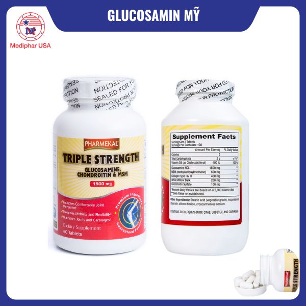 Triple Strength Glucosamin 1500mg Pharmekal
