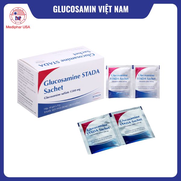 8 loại Glucosamine Việt Nam tốt đang có mặt trên thị trường Glucosamine Stada 1500mg