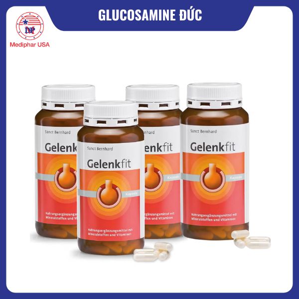 9 loại glucosamine của Đức tốt đang có mặt trên thị trường Glucosamine Gelenkfit Kapseln