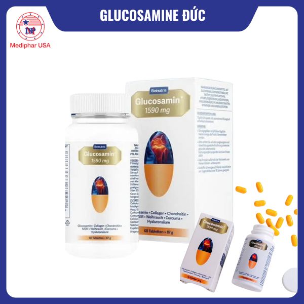 9 loại glucosamine của Đức tốt đang có mặt trên thị trường Belnutris Glucosamine+ 1590mg