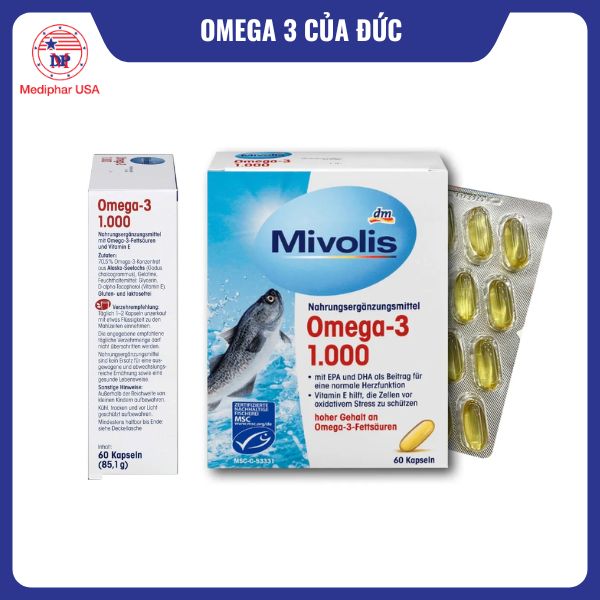 Mivolis Omega-3 1000 mg + vitamin E