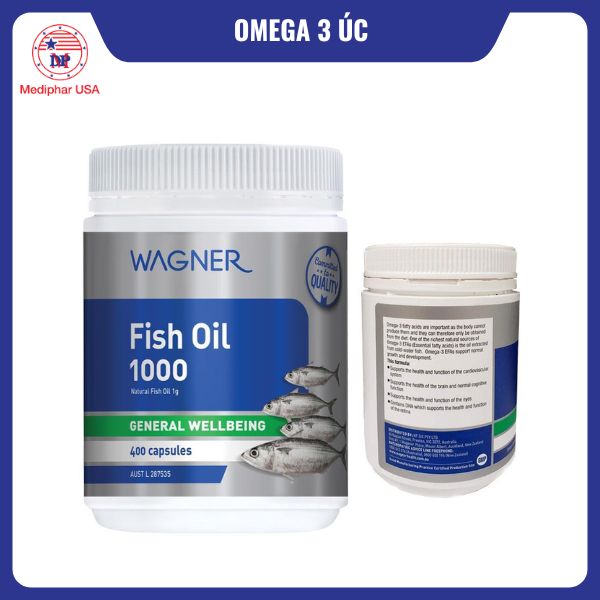 Omega 3 Wagner Fish Oil 1000mg của Úc