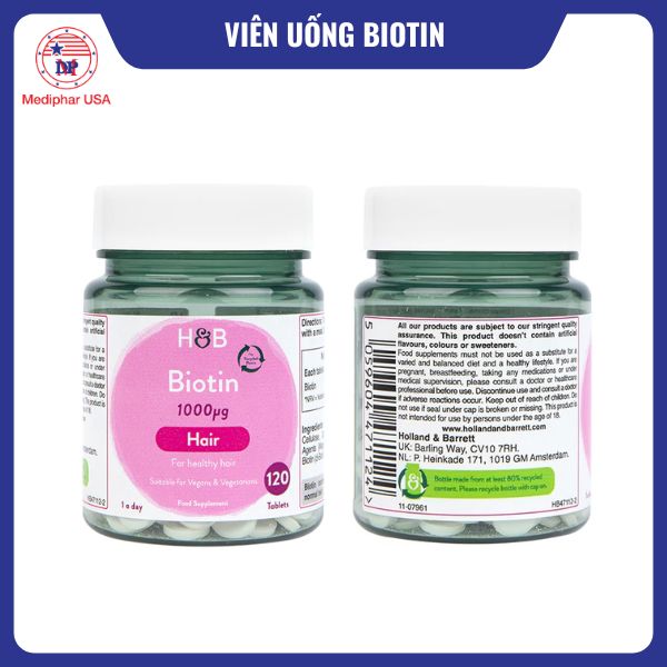 Holland & Barrett Biotin 1000ug