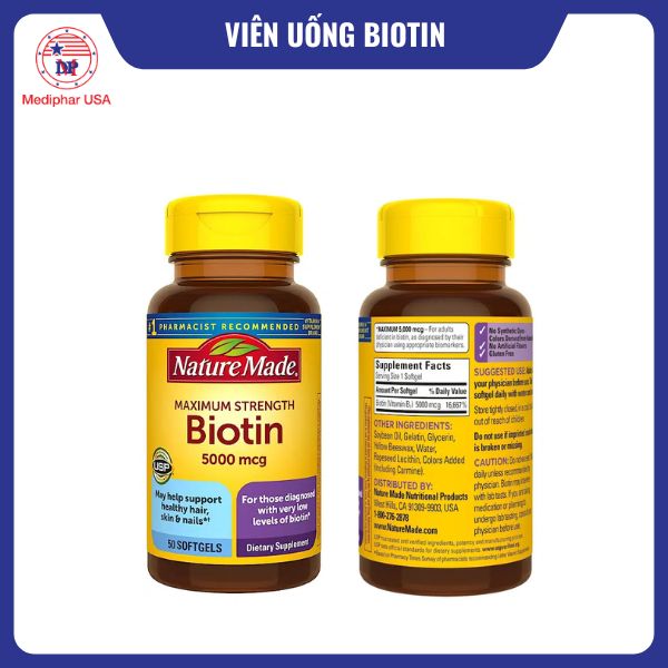 Nature Made Biotin 5000mcg
