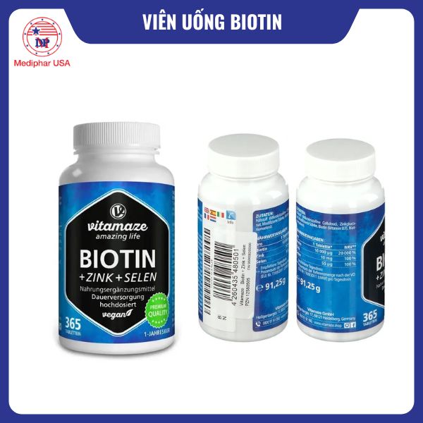 Viên uống biotin Zink Selen