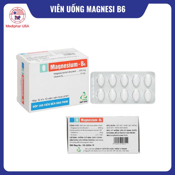 Viên uống Magnesium - B6 TV.Pharm
