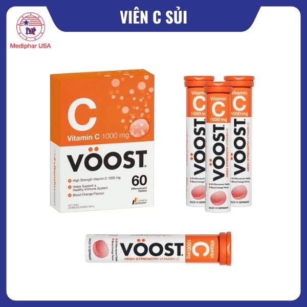 Viên C sủi Voost High Strength 1000mg