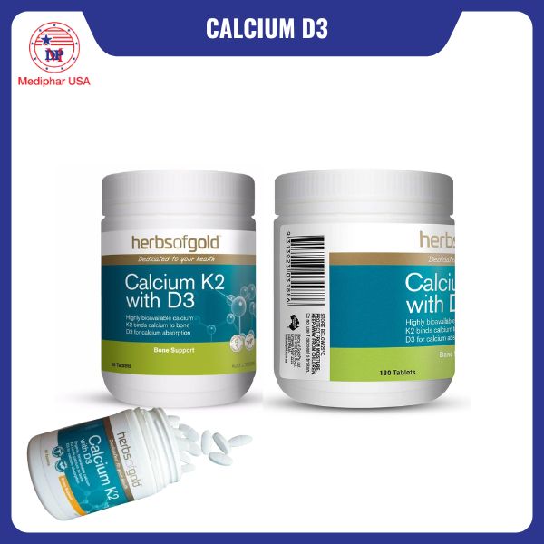 Canxi Herbs Of Gold Calcium K2 with D3