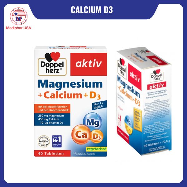 Magnesium+Calcium+D3 Doppelherz Aktiv