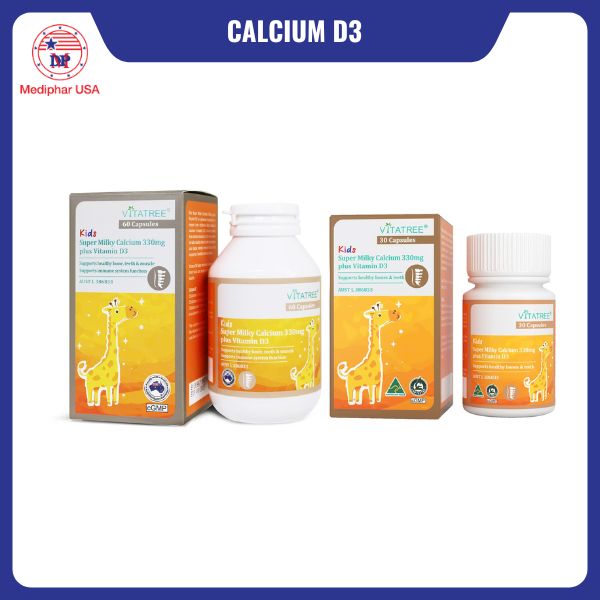 Milky Calcium D3 330mg Plus Vitatree