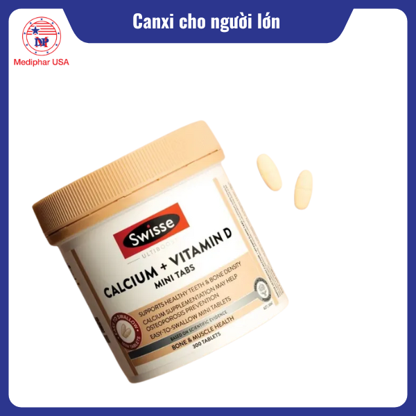 Viên uống Swisse Calcium + Vitamin D