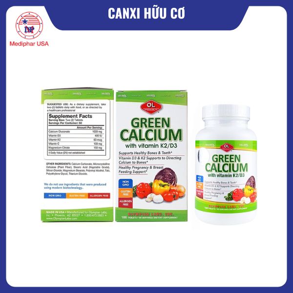12 loại canxi hữu cơ tốt đang có mặt trên thị trường Green Calcium