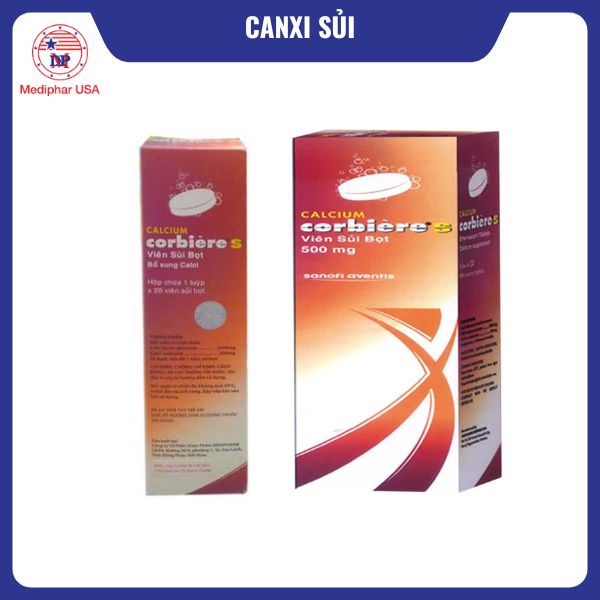 Calcium Corbiere S viên sủi