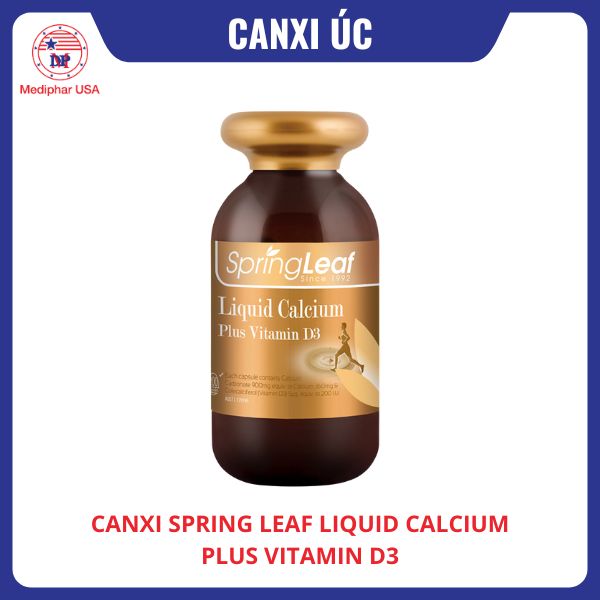 Canxi Spring Leaf Liquid Calcium Plus Vitamin D3