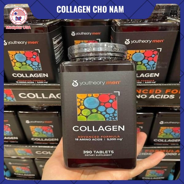 8 loại collagen cho nam tốt đang có mặt trên thị trường Collagen cho nam Youtheory Men’s Collagen Advanced