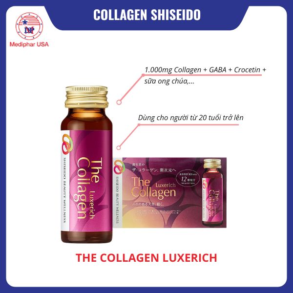 Collagen Shiseido có tốt không? Công dụng, cách dùng và lưu ý The Collagen Shiseido Luxerich