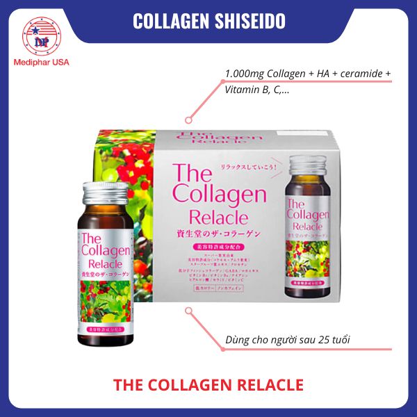 Collagen Shiseido có tốt không? Công dụng, cách dùng và lưu ý The Collagen Relacle Shiseido