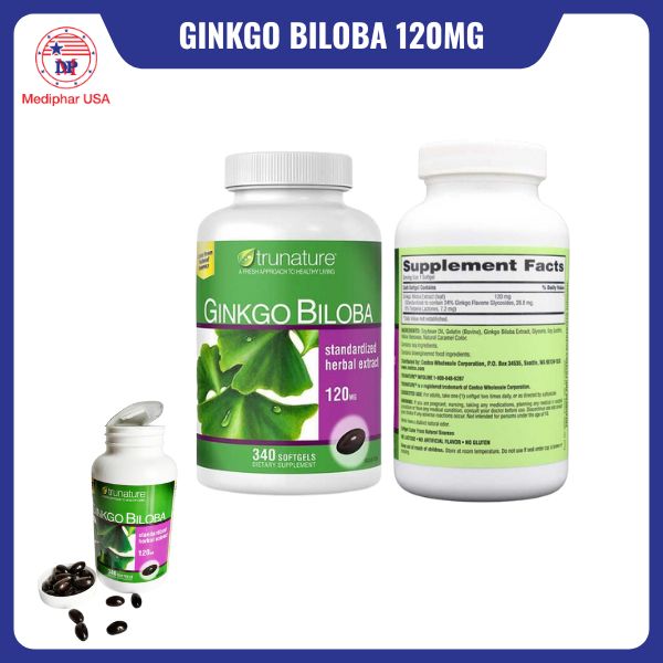 Ginkgo Biloba 120mg Trunature