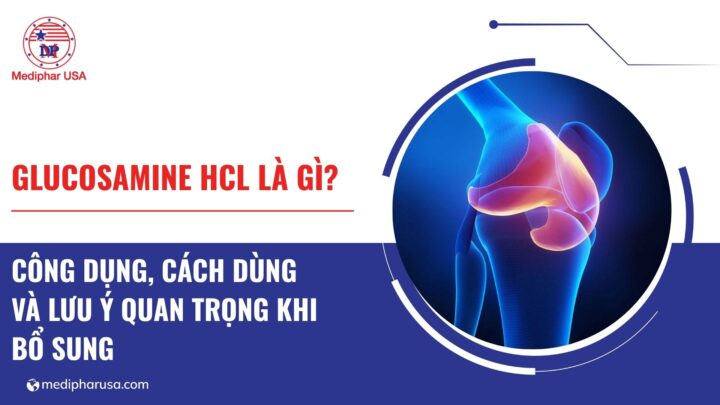 Glucosamine HCl là gì? Công dụng, cách dùng và lưu ý quan trọng khi bổ sung