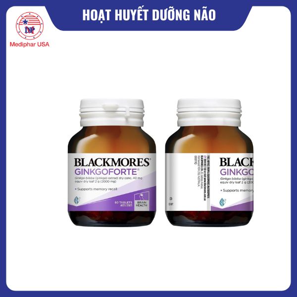 8 loại hoạt huyết dưỡng não tốt, được tin dùng hiện nay Blackmores Ginkgo Forte