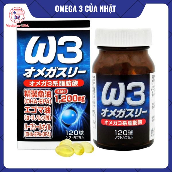 10 loại omega 3 của Nhật tốt đang có mặt trên thị trường Viên uống DHA & EPA Omega W3 Yuki