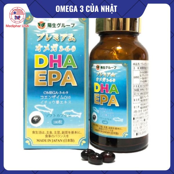 10 loại omega 3 của Nhật tốt đang có mặt trên thị trường Viên dầu cá Nhật Bản DHA/EPA Omega 3-6-9 Premiu