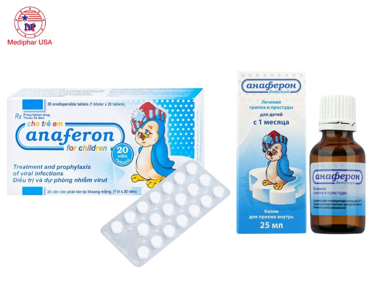 Hai dạng thuốc tăng đề kháng Nga​ Anaferon