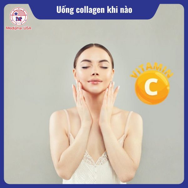 Uống collagen khi nào để hấp thu tốt và phát huy tối đa hiệu quả Vitamin C giúp collagen phát huy hiệu quả tốt hơn
