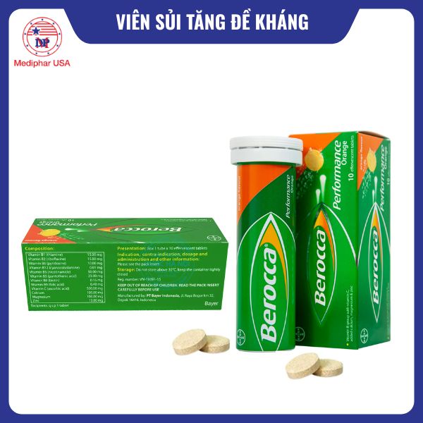 Viên sủi tăng sức đề kháng Berocca