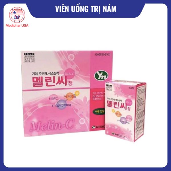 11 viên uống trị nám tốt đang có mặt trên thị trường Melin-C