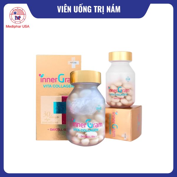 11 viên uống trị nám tốt đang có mặt trên thị trường Inner Gram Vita Collagen
