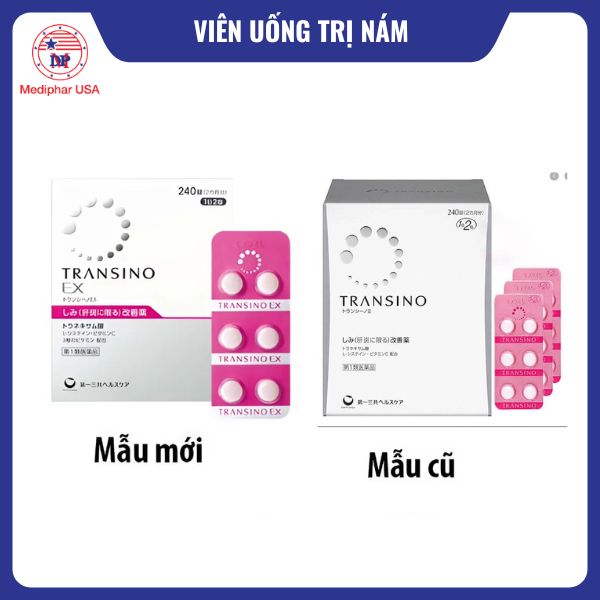 11 viên uống trị nám tốt đang có mặt trên thị trường Transino EX Whitening