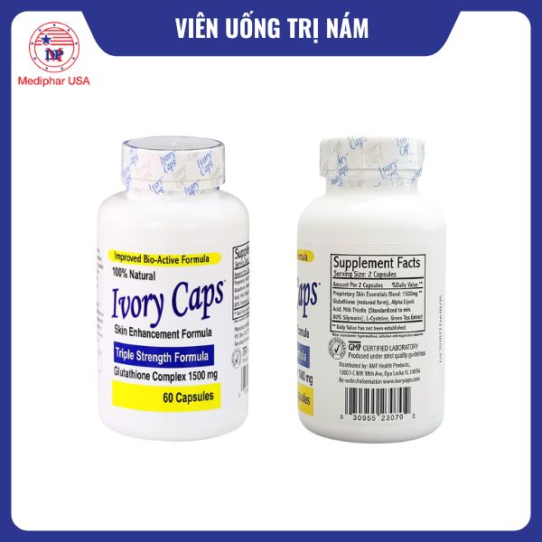 11 viên uống trị nám tốt đang có mặt trên thị trường Ivory Caps