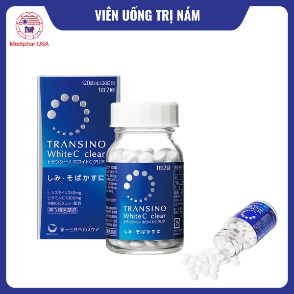 11 viên uống trị nám tốt đang có mặt trên thị trường Transino White C