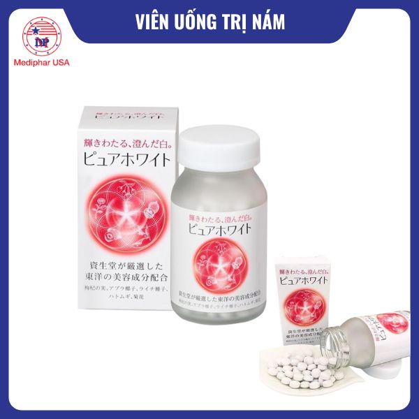 11 viên uống trị nám tốt đang có mặt trên thị trường Shiseido Pure White