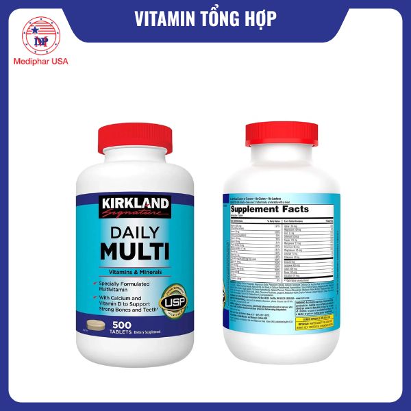 10 viên uống vitamin tổng hợp tốt đang có mặt trên thị trường Kirkland Daily Multi