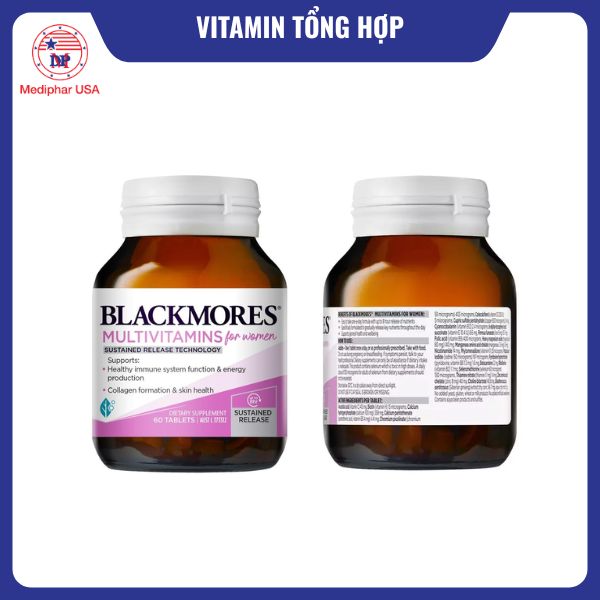 10 viên uống vitamin tổng hợp tốt đang có mặt trên thị trường Blackmores Multivitamin For Women Sustained Release