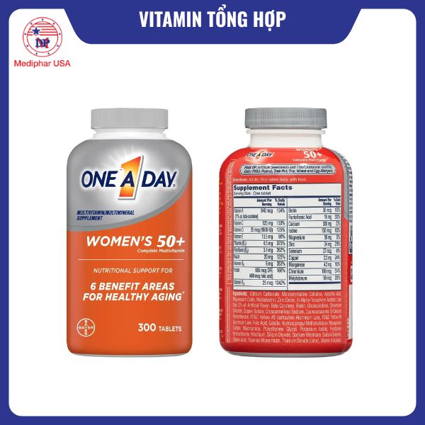 10 viên uống vitamin tổng hợp tốt đang có mặt trên thị trường One A Day Women’s 50+