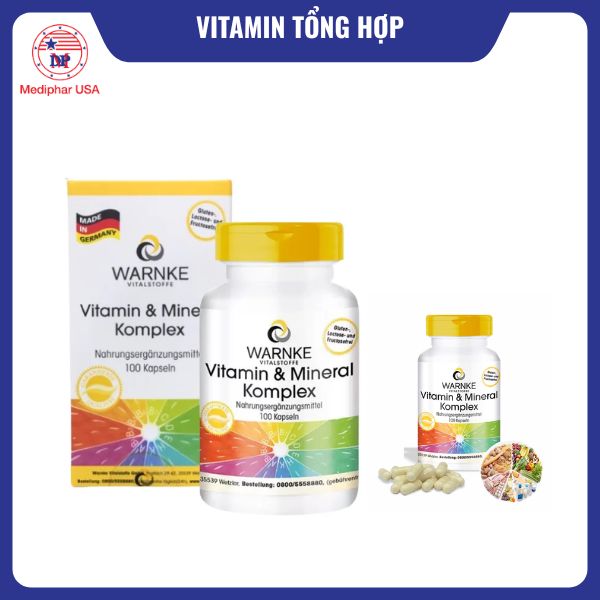 10 viên uống vitamin tổng hợp tốt đang có mặt trên thị trường Warnke Vitamin Mineral Komplex